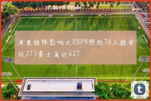 库里缺阵影响大ESPN预测76人胜率仅373勇士高达627